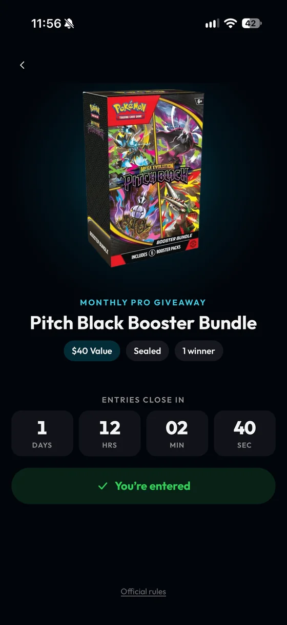 A monthly Pro giveaway