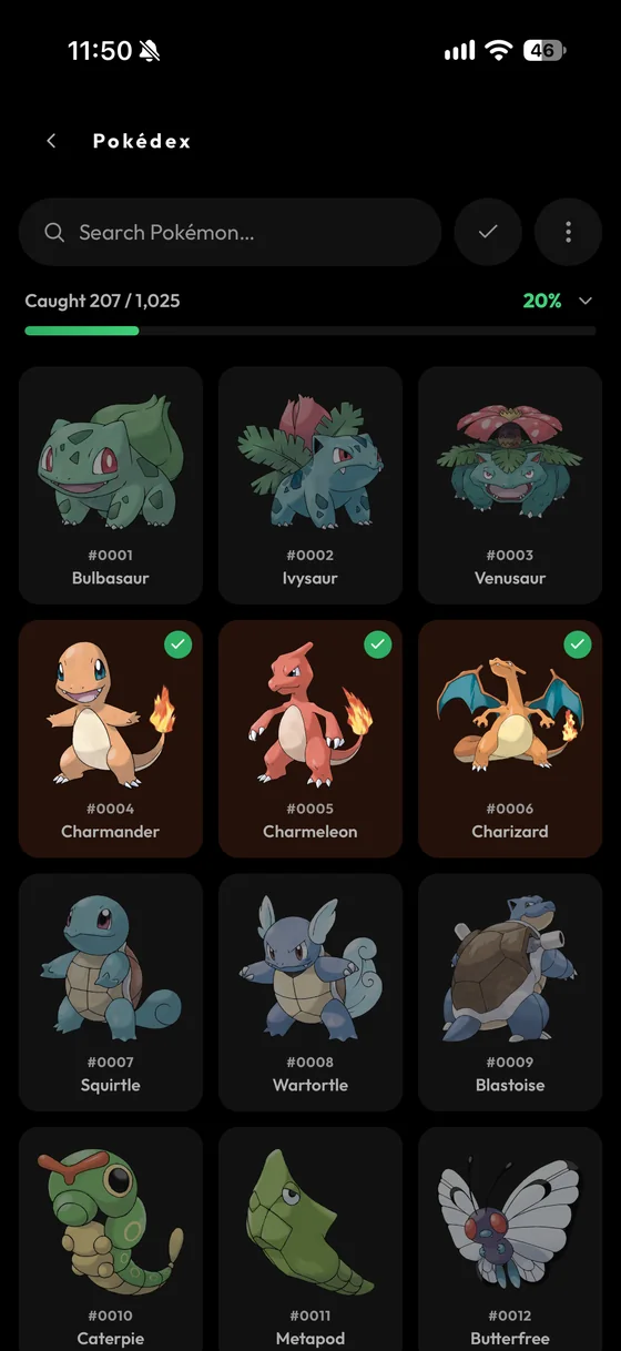 Pokédex in The Binder