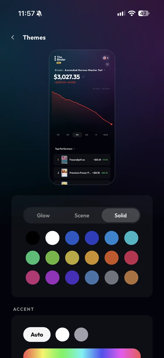 Solid themes
