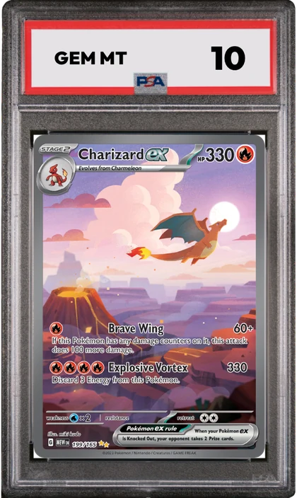 A PSA 10 Gem Mint slab
